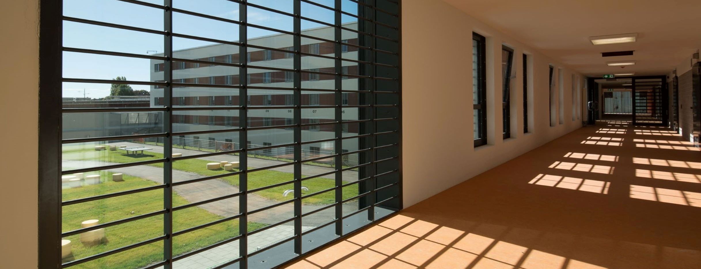 Innenansicht einer Justizvollzugsanstalt 